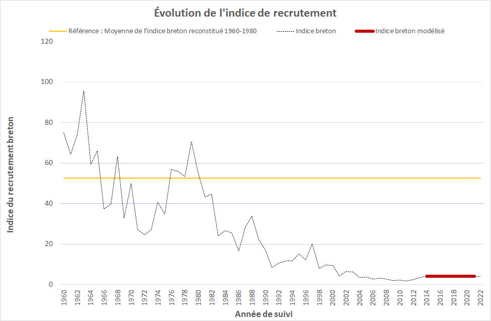 1960 2018 Reconstitution indice recrutement BZH