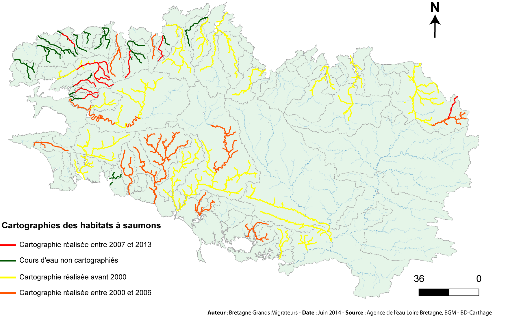 Cartographie des habitats de sauons en Bretagne